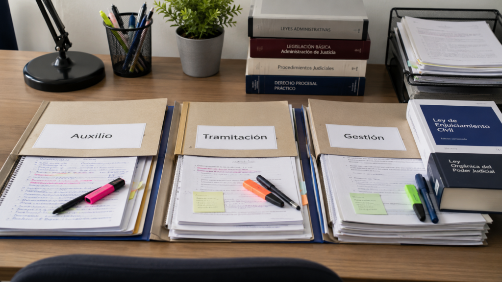 Comparativa entre Auxilio Tramitacion y Gestion Procesal