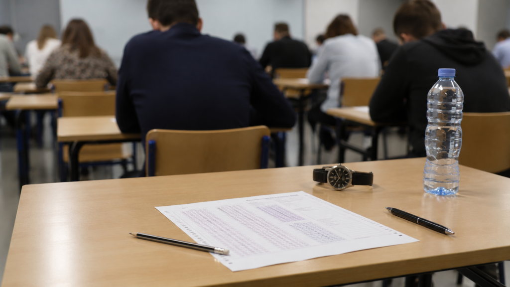 Aula de examen tipo test para Auxilio Judicial