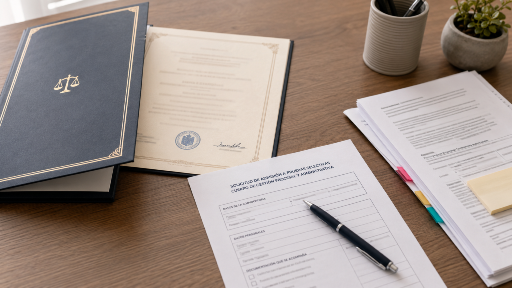 Solicitud y documentacion para los requisitos de Gestion Procesal